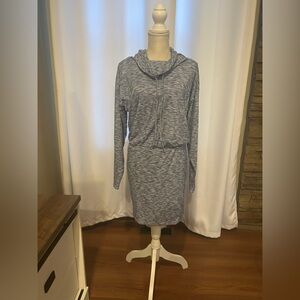 Venus Space Dye Rib Knit Mini Dress-Heather Blue-Size Medium NWOT💙🔥